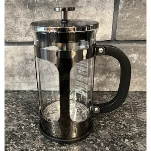 Bayka French Press Coffee Maker 34 Oz 1 Liter Borosilicate Glass Stainless Steel